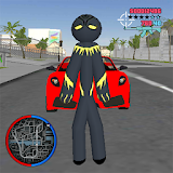 Panther Stickman Rope Hero Gangastar Crime Battle icon