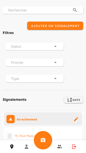 Android application Cantonnier screenshort