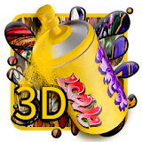 3D Street Graffiti Color launcher theme icon