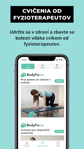 Android application BodyFix.io screenshort