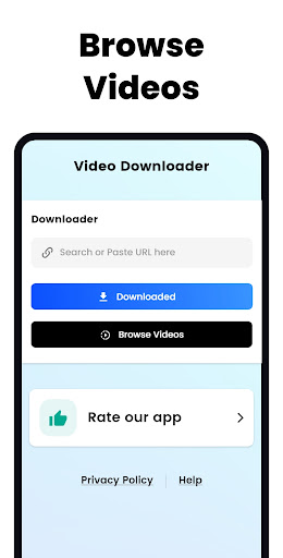 Android application VimeVideo DownloaderResolution screenshort