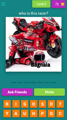 name of Moto GP racer - Screenshot 4