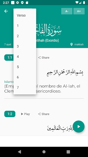 Quran Spanish Screen 3