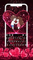 screenshot of Pink Glitter Heart 2 Keyboard 