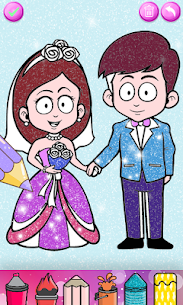 Glitter Wedding Coloring Book – Drawing Pages 5