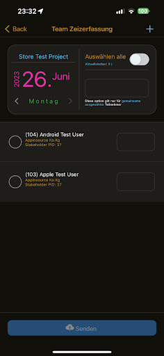 Romon-Timetracker Screen 2