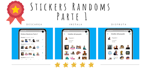 Captura de Pantalla 5 🥇 Stickers Randoms Parte 1 android