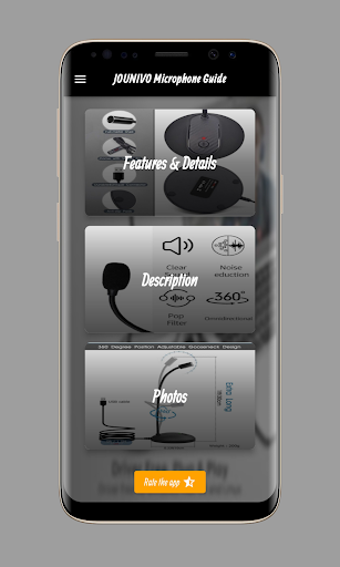 Android application JOUNIVO Microphone Guide screenshort