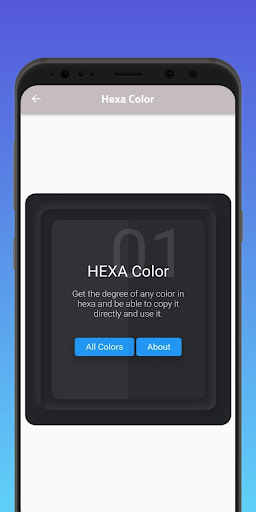 Android application Hexa Color screenshort
