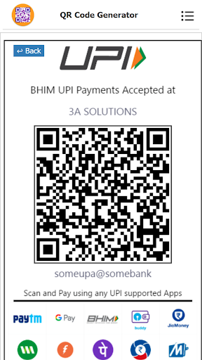 QRPay - UPI QrCode Generator Screen 3