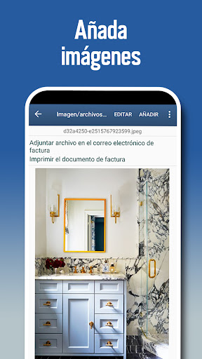 Factura y presupuesto app screenshot