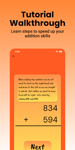 Rapid Skills - Addition Screen 2