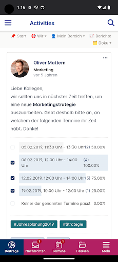 Android application VCI4me screenshort