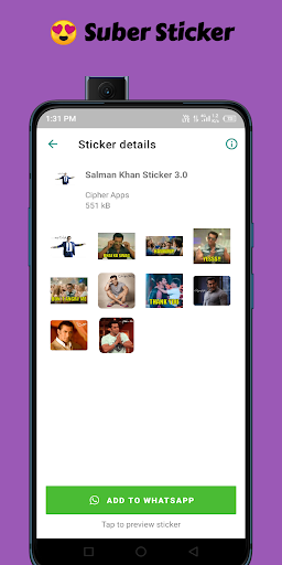 Salman Khan Sticker for WA Screen 2