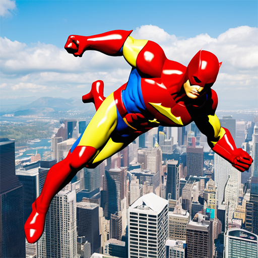 Flying Superhero Rescue City logo