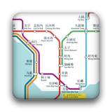 Hong Kong MTR subway map icon