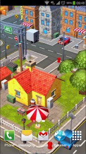 Cartoon City 3D live wallpaper Screenshot