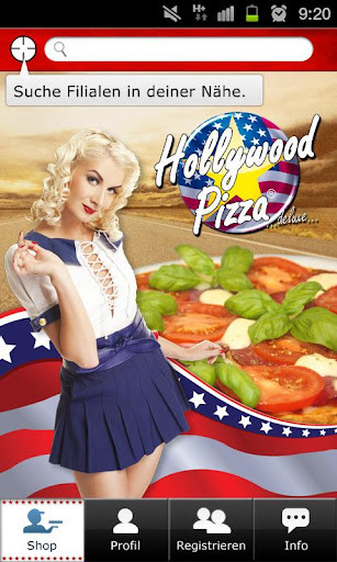 Android application Hollywood Pizza Celle screenshort