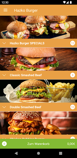 Hazko Burger Screen 2