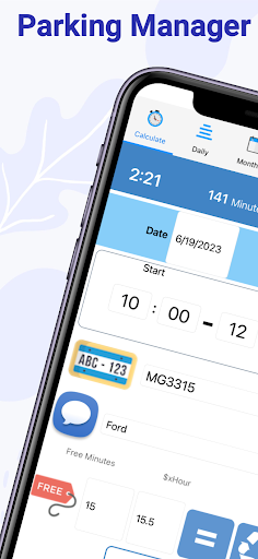 Android application Parking Manager screenshort