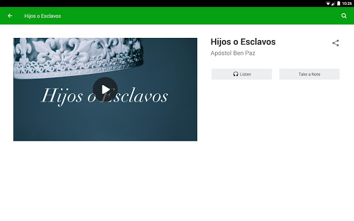 Screenshot of Palabras de Vida