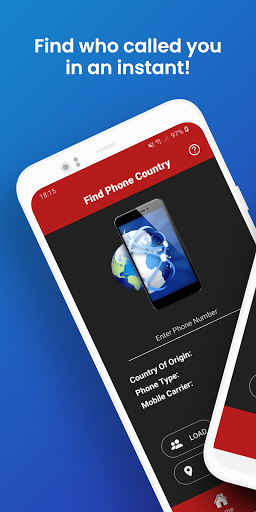 Android application Find Phone Country screenshort