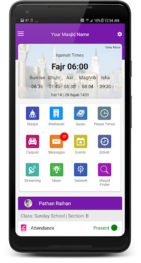 Android application Ad-Din: For Masjid & Madrasah screenshort