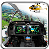 Helicopter driving simulator icon