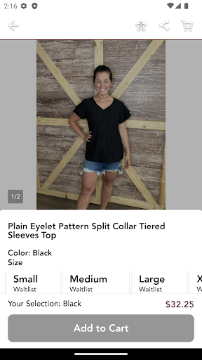 Screenshot of Shop She Shed Boutique