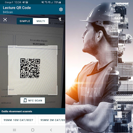 Android application B4Scan screenshort