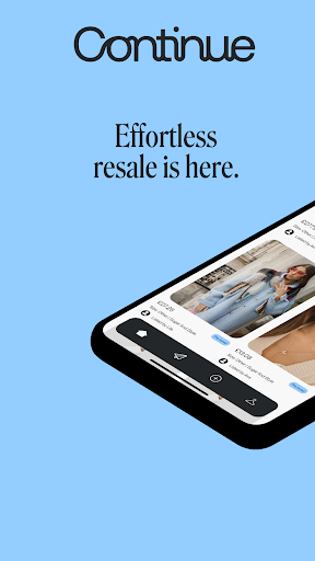 Android application Continue | Effortless Resale screenshort