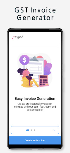 Android application GST Invoice Generator - Typof screenshort
