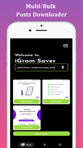 iGramSaver for Instagram, Video downloader, Reels