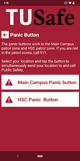 TUSafe Screen 2
