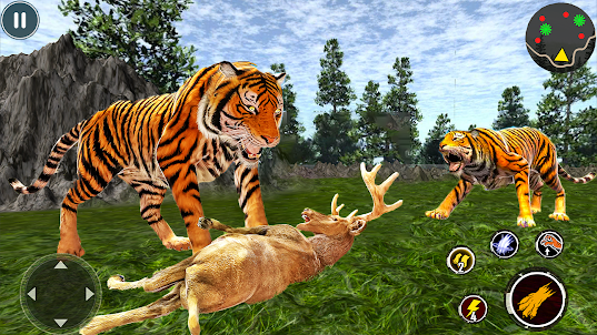 jogo de caça ao tigre selvagem