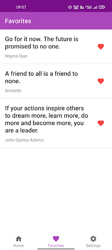 Random Quote Generator Screen 3
