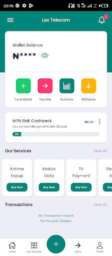Android application Lex Telecom screenshort