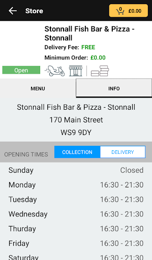 Stonnall Fish Bar & Pizza Screen 3