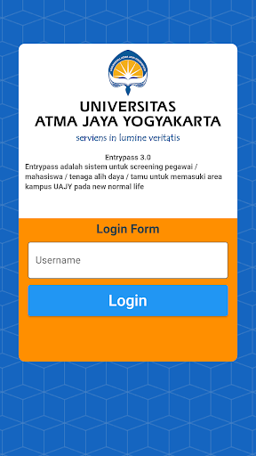 Android application Entrypas UAJY screenshort