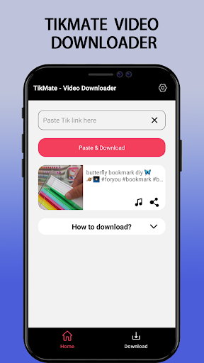 Android application Tikmate: TT Video Downloader screenshort