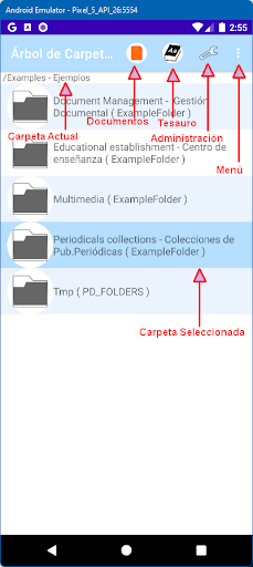 Android application OpenProdoc Mobile screenshort