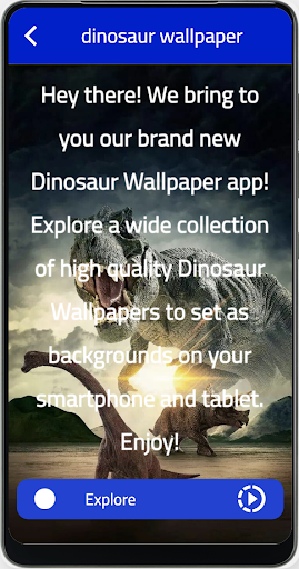 Android application dinosaur wallpaper screenshort
