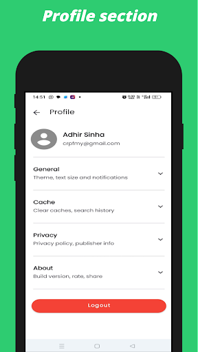 Android application Sinha Helpbook screenshort