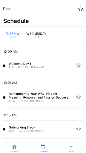 Android application Indiana School Nutrition Assoc screenshort