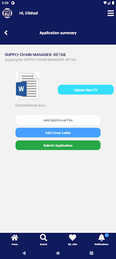 Android application Apply4U Job Search App screenshort