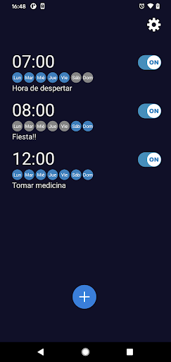 Vista previa de la aplicación