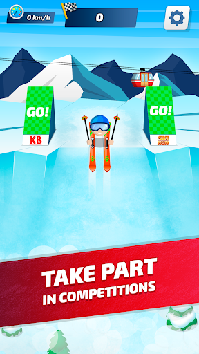 Android application Ski Run: Winter race screenshort