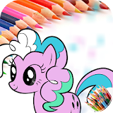 Coloring book for Little Pony icon