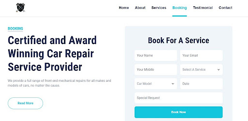 Android application Vishwas Auto Garage screenshort