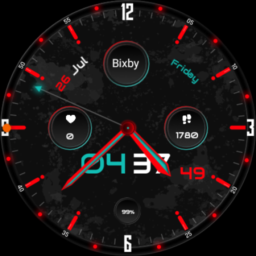 Screenshot of Blood Moon Watch Face